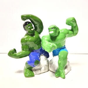 Marvel Comics Hulk vs Abomination Salt and Pepper Shaker Set